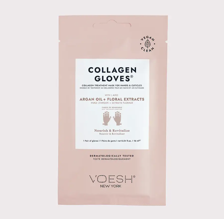 Voesh-Collagen Gloves w/Argan Oil +Fl Ext 16ml