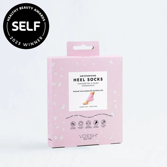 Voesh-Moisturizing Heel Socks Pink