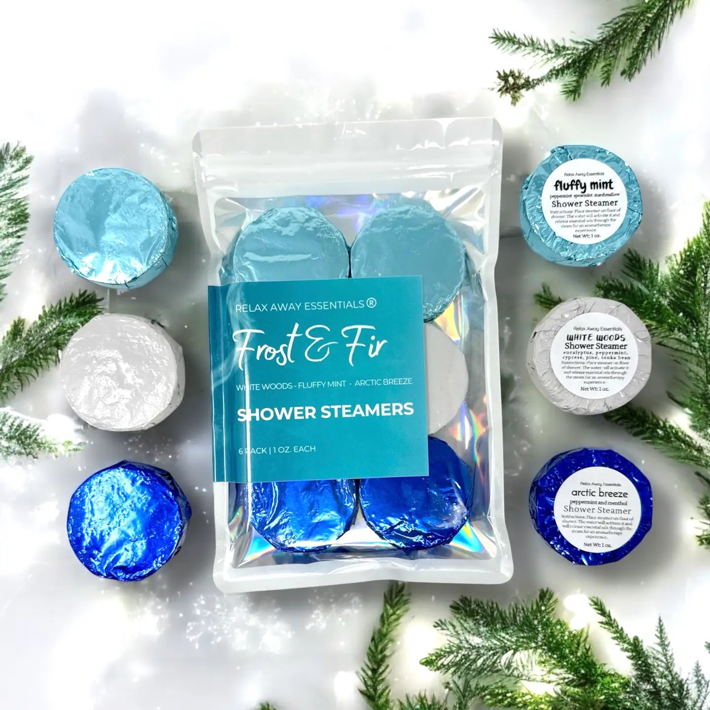 RAE-Frost & Fir Shower Steamers 6 Count